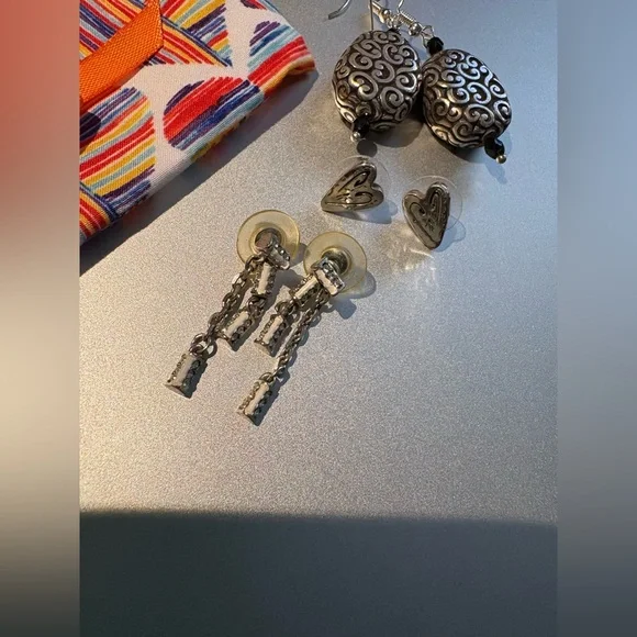 Brighton Earrings with Colorful Heart Pouch - Picture 6 of 14